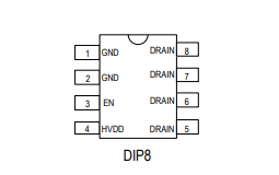 非隔离AC-DC电源芯片 SM7055管脚图：

